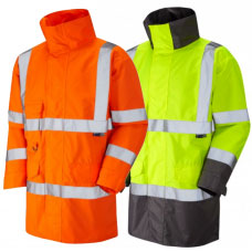 Leo Workwear TORRIDGE EcoViz Class 3 High Vis Breathable Anorak