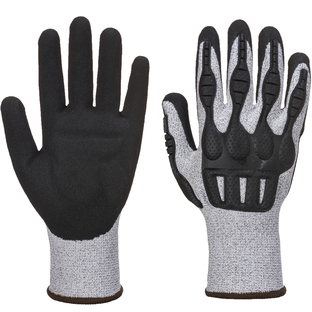 Portwest A723 Cut Level C Impact Resistant Gloves Nitrile Foam Padded
