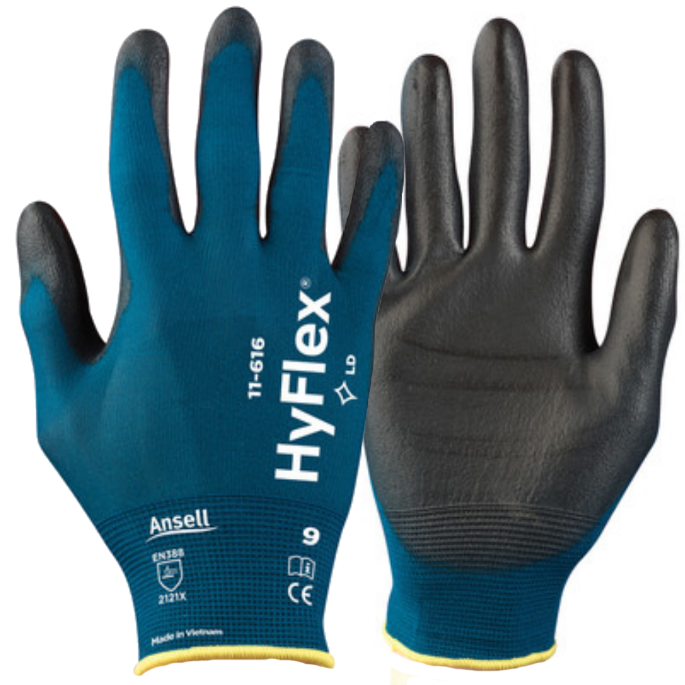 Ansell Hyflex Ultra-Thin Safety Gloves 18-Gauge Precision Grip