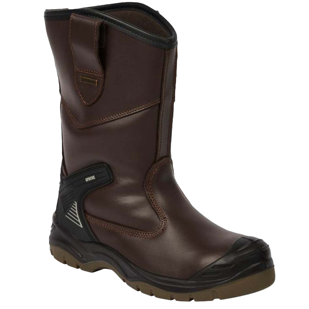Apache Brown Waterproof Rigger Boot Steel Toe S3 WR