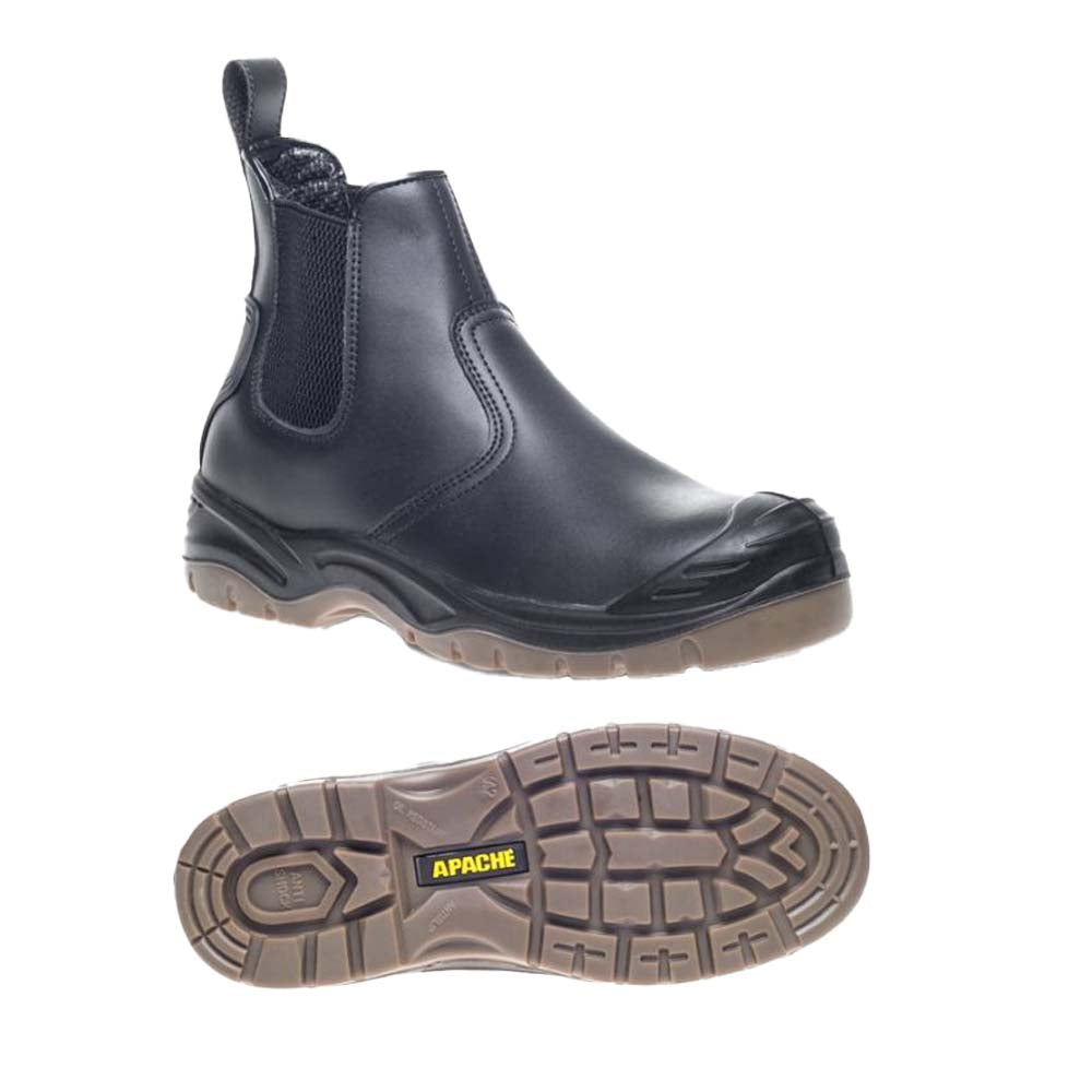 Apache Black Safety Dealer Boot S3 SRC Steel Toe & Midsole