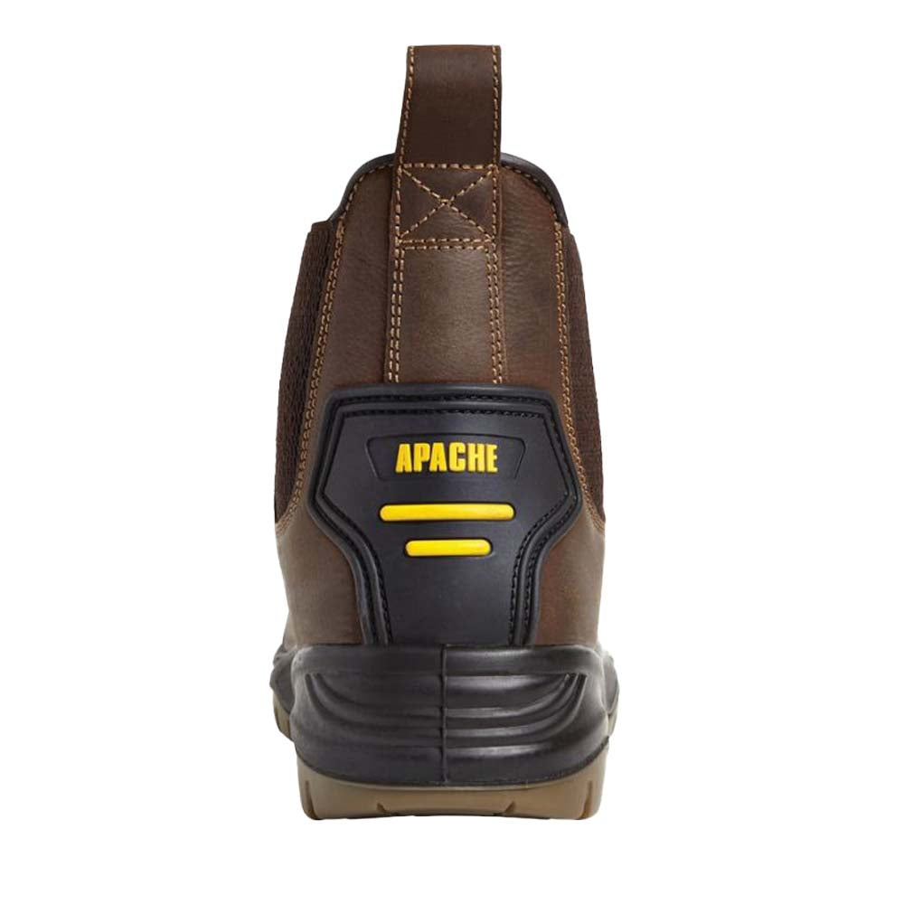 Apache Brown Safety Dealer Boot Steel Toe Cap Waterproof S3 SRC