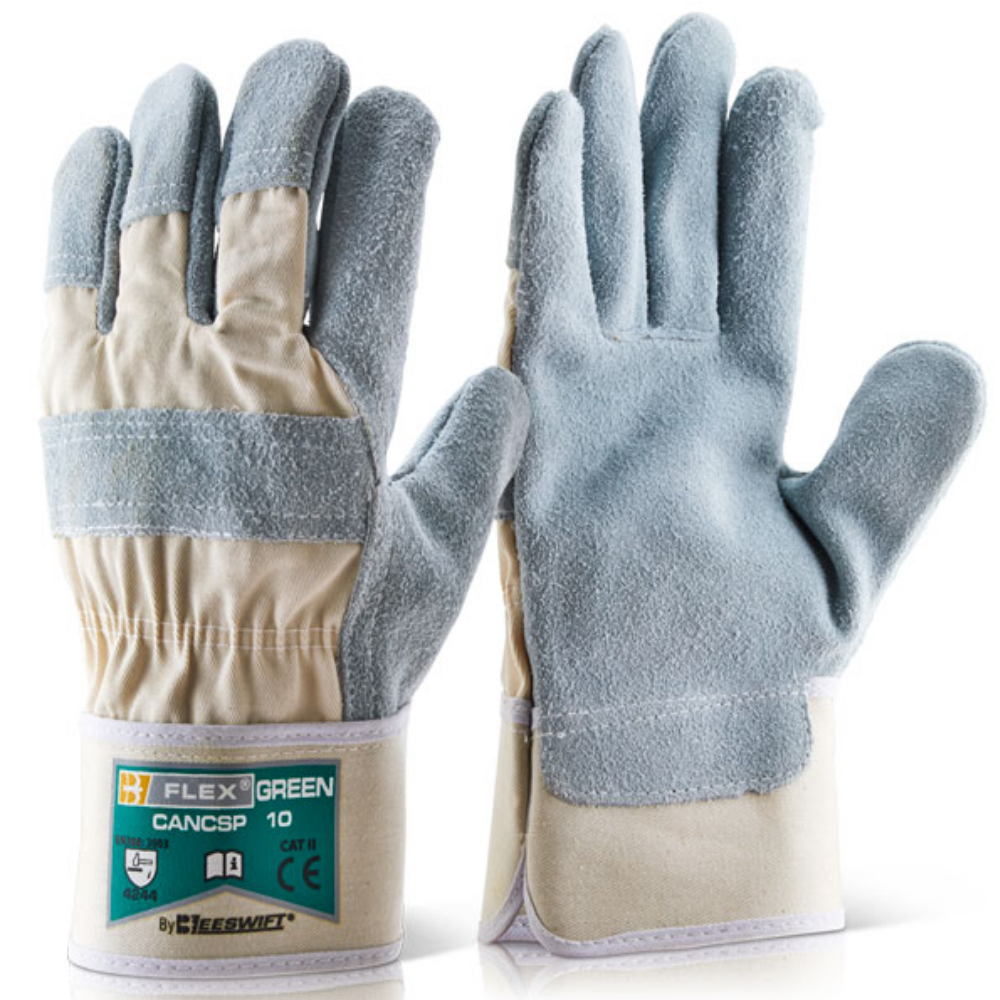 Beeswift Canadian Rigger Gloves Natural Leather EN 388 Level 4 Protection