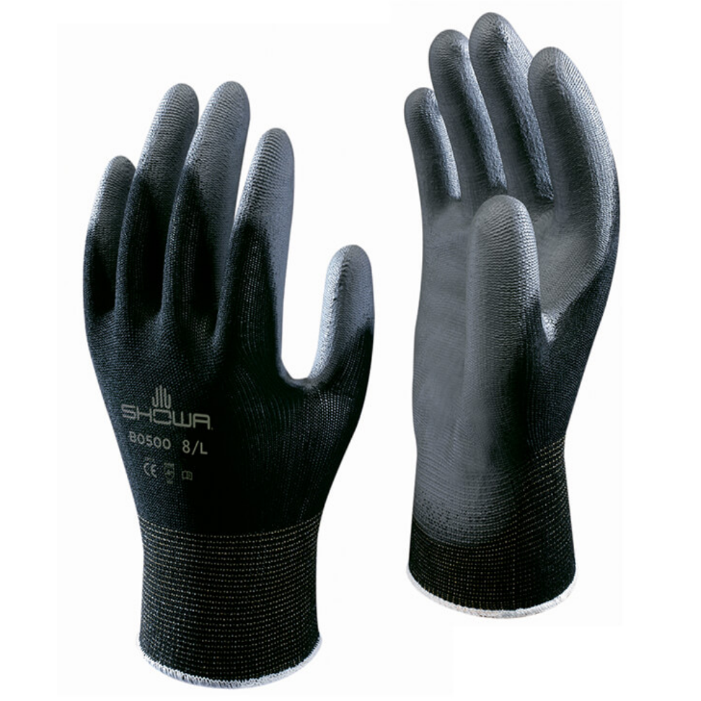 Showa B0500W Palm Fit White PU Gloves Precision Assembly Work