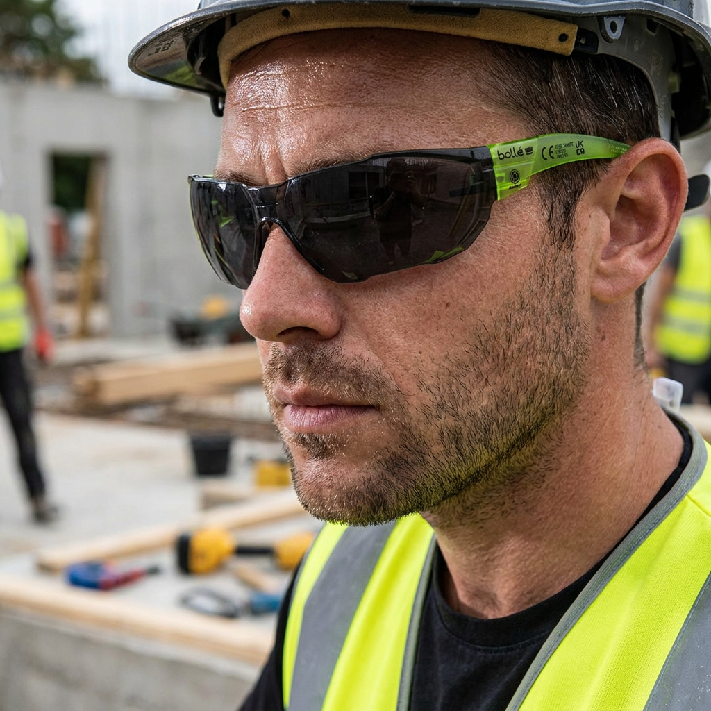 Bolle Emerald Safety Glasses Smoke Lens Outdoor