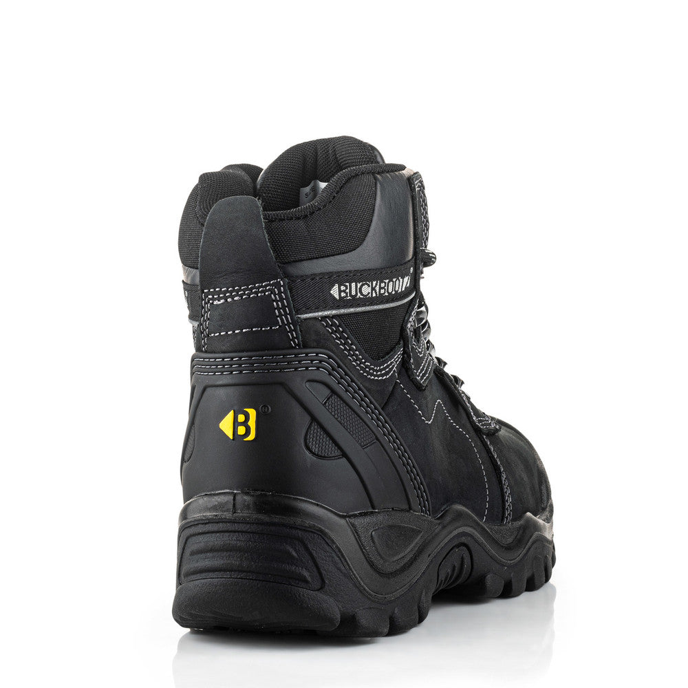 Buckler Boots BSH009BK Buckshot S3 Waterproof Safety Boot Black Crazy Horse Leather