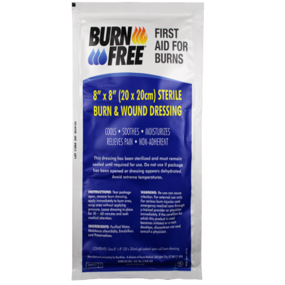 Burn Free Burns Dressing 20x20cm Hydrogel Sterile First Aid Treatment