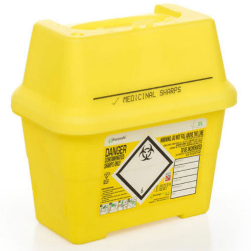 2 L Sharps Bin Sharpsafe