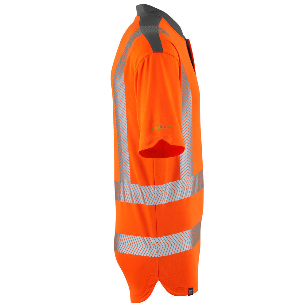Leo Workwear Hi Vis T-Shirt COOLMAX Yellow or Orange ISO 20471