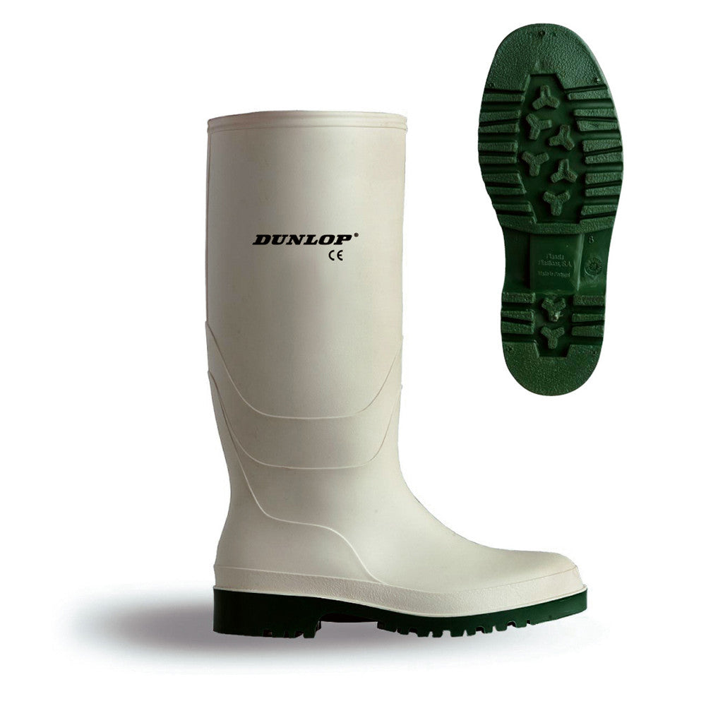 Dunlop Pricemaster Non-Safety Wellington Boots White