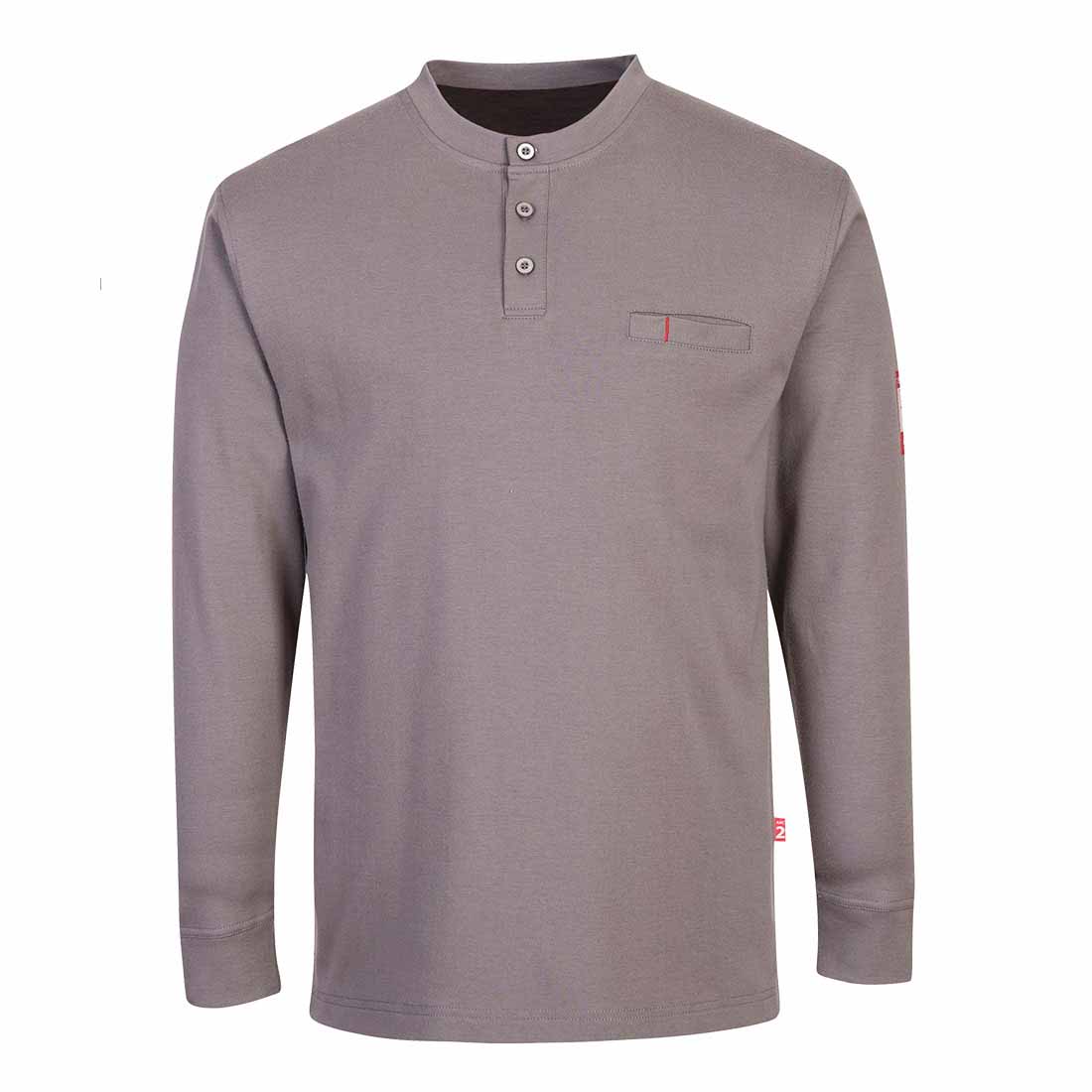 Portwest FR32 Bizflame Knit Henley Anti-Static Flame Resistant Arc Shirt