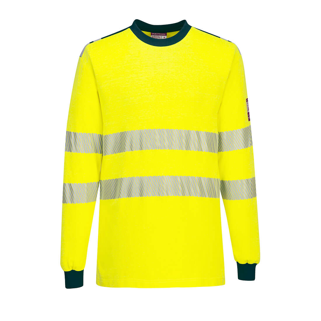 Portwest Flame Resistant Hi Vis T-Shirt Long Sleeve Arc Protection
