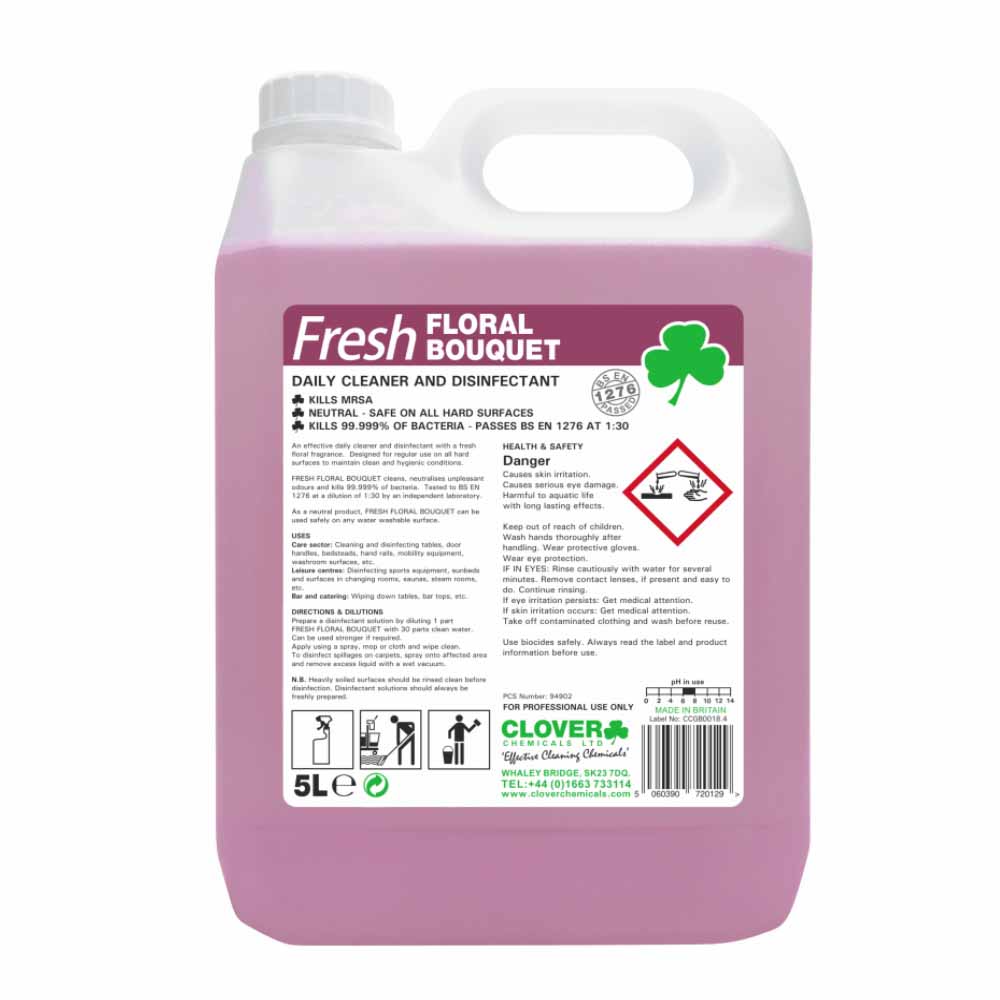Clover Chemicals Lufra San Multi Floral Concentrated Daily Cleaner Disinfectant