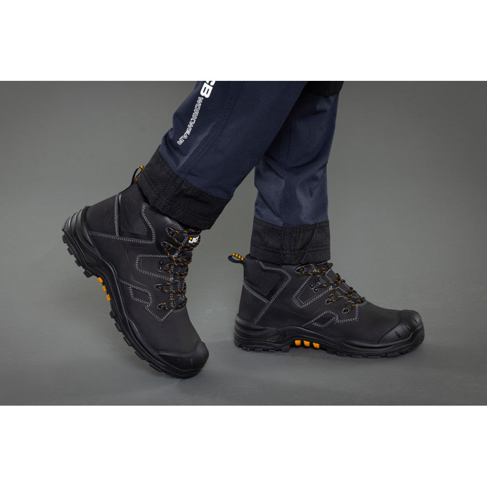 JCB Backhoe Safety Boot Black S3L Composite Toe Construction Boot