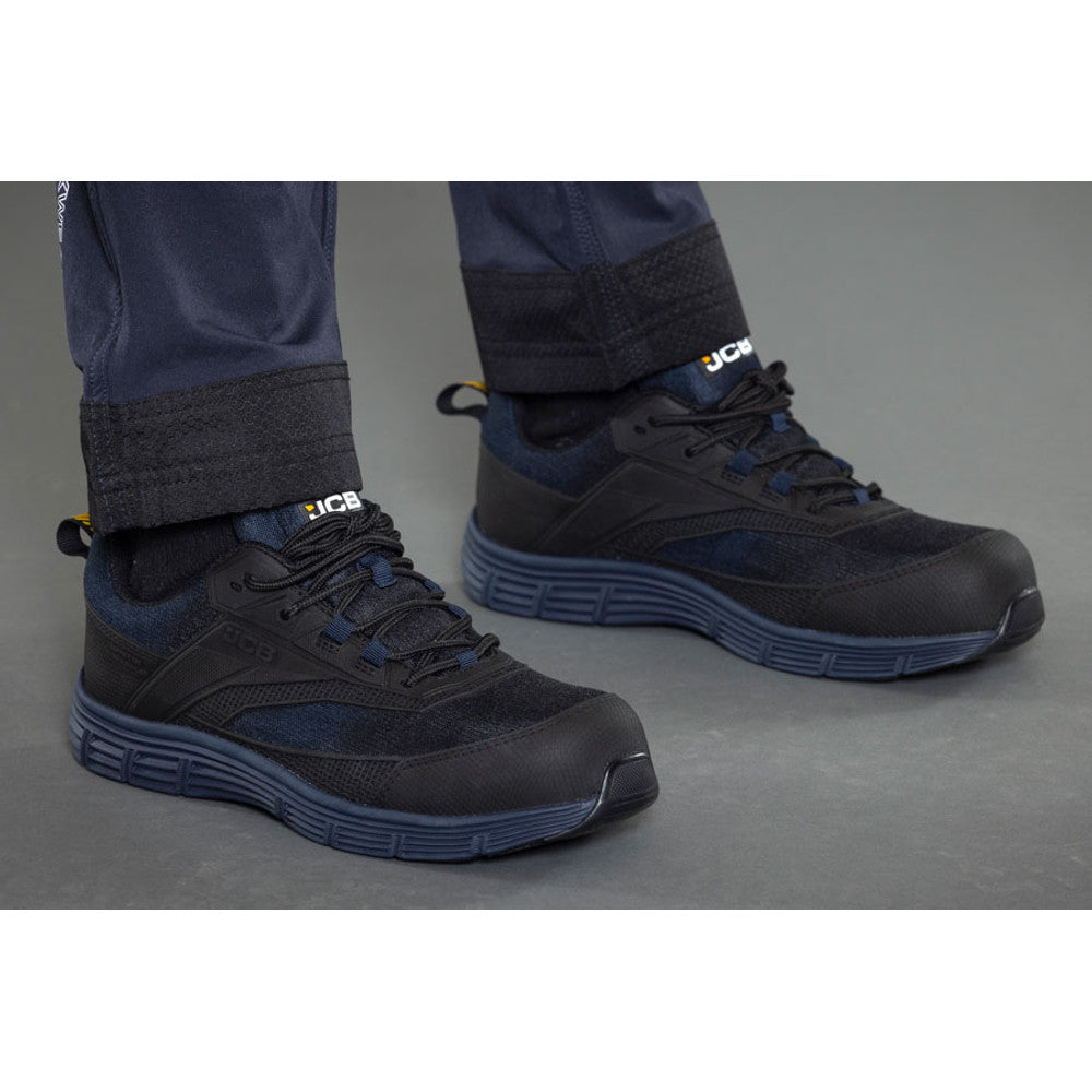 JCB Cagelow Safety Trainer Navy Black Composite Toe Metal Free Work Shoe
