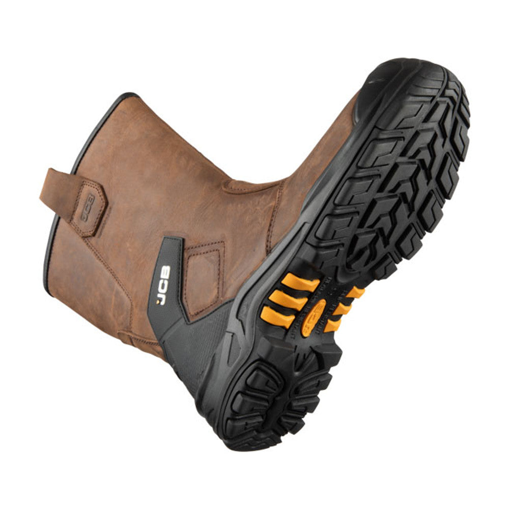JCB Denstone Rigger Boot Metal-Free Waterproof Tan