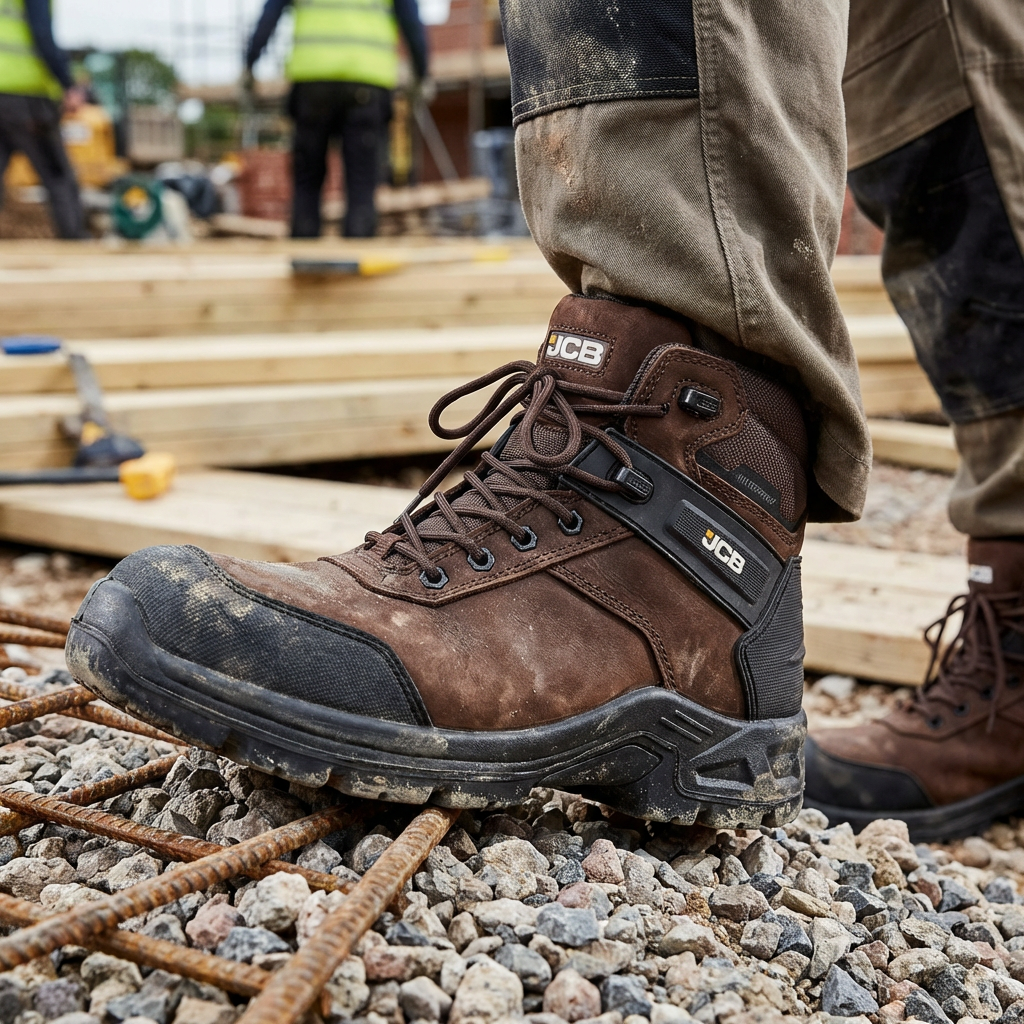 JCB Fastrac Safety Boot Brown S7S Composite Toe Waterproof Work Boot