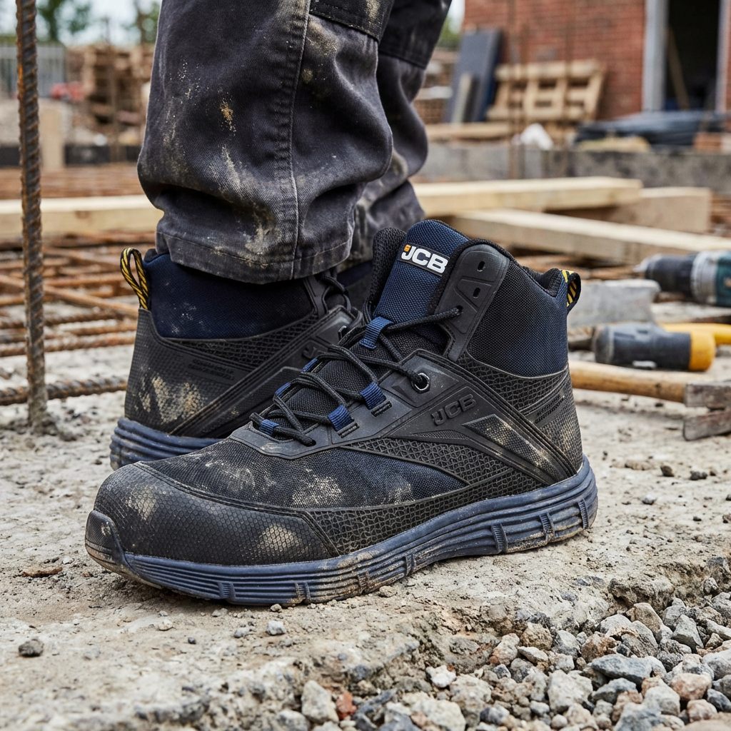 JCB Hydradig Safety Boot Navy Black Composite Toe Metal-Free Work Boot