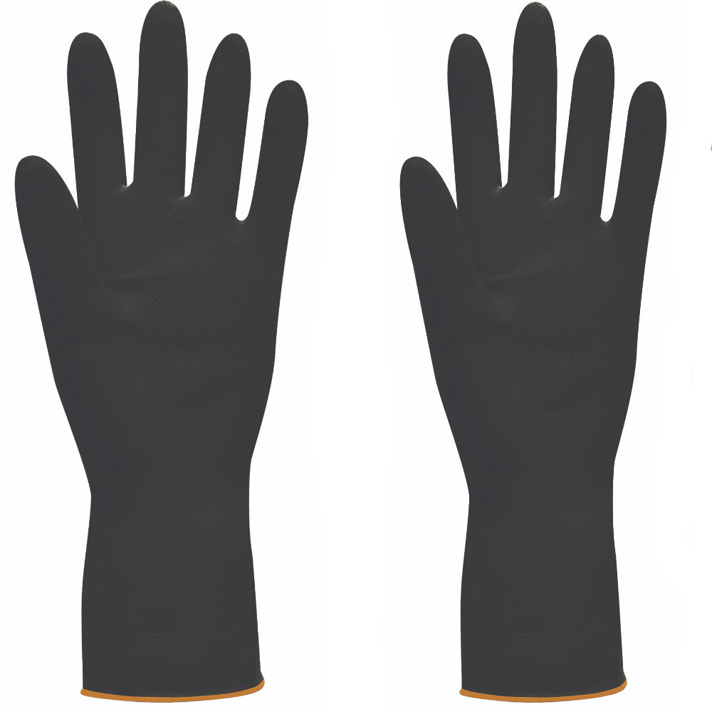 Polyco JET Chemical Resistant Gauntlets 31cm Natural Rubber Heavy Duty Gloves
