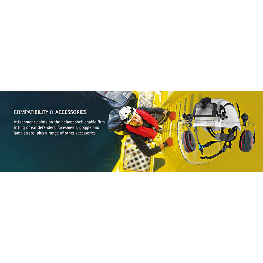 JSP EVO ALTA Skyworker Safety Helmet White Vented