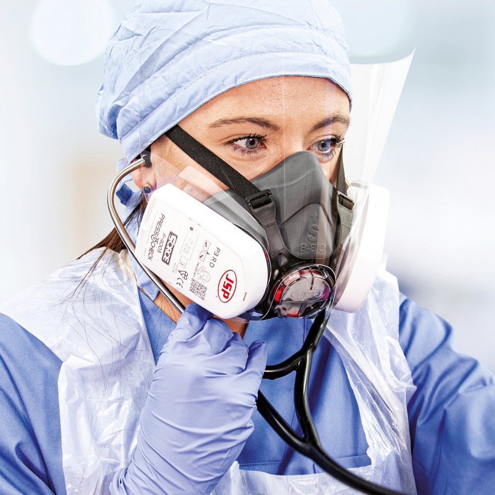 JSP Force8 Half Mask Respirator Twin Cartridge (Mask Only)