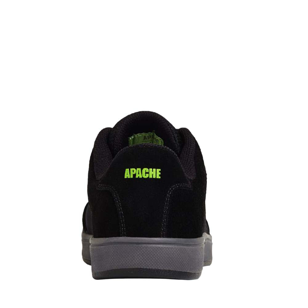 Apache Black Suede Cupsole Safety Trainer Steel Toe S1P SRA