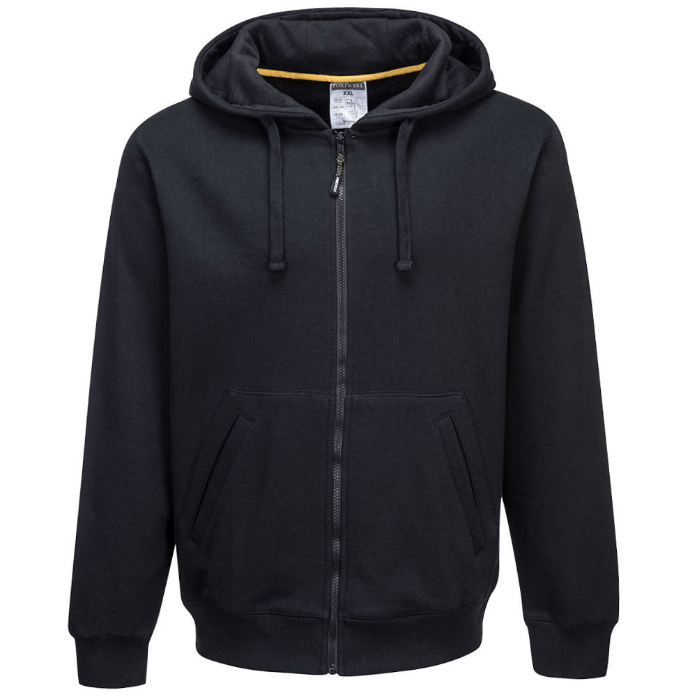 Portwest KS31 Nickel Hoodie Full Zip Cotton Plus Work Sweatshirt