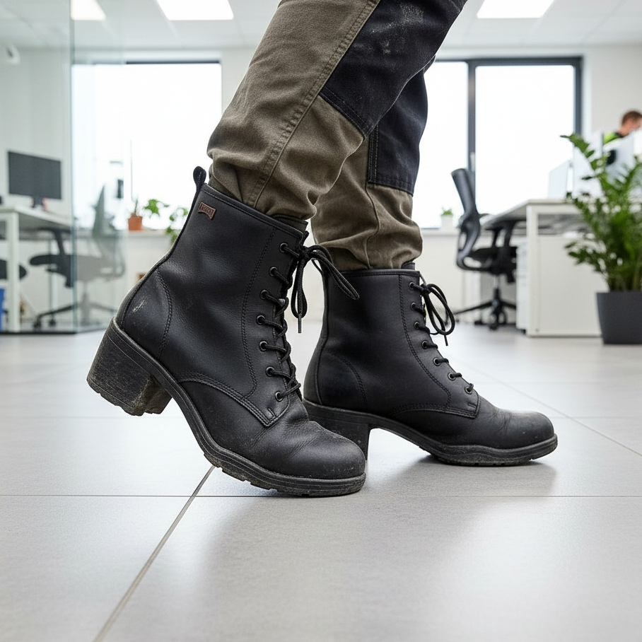 Lavoro Lucy Women's Safety Boot ESD Leather Black