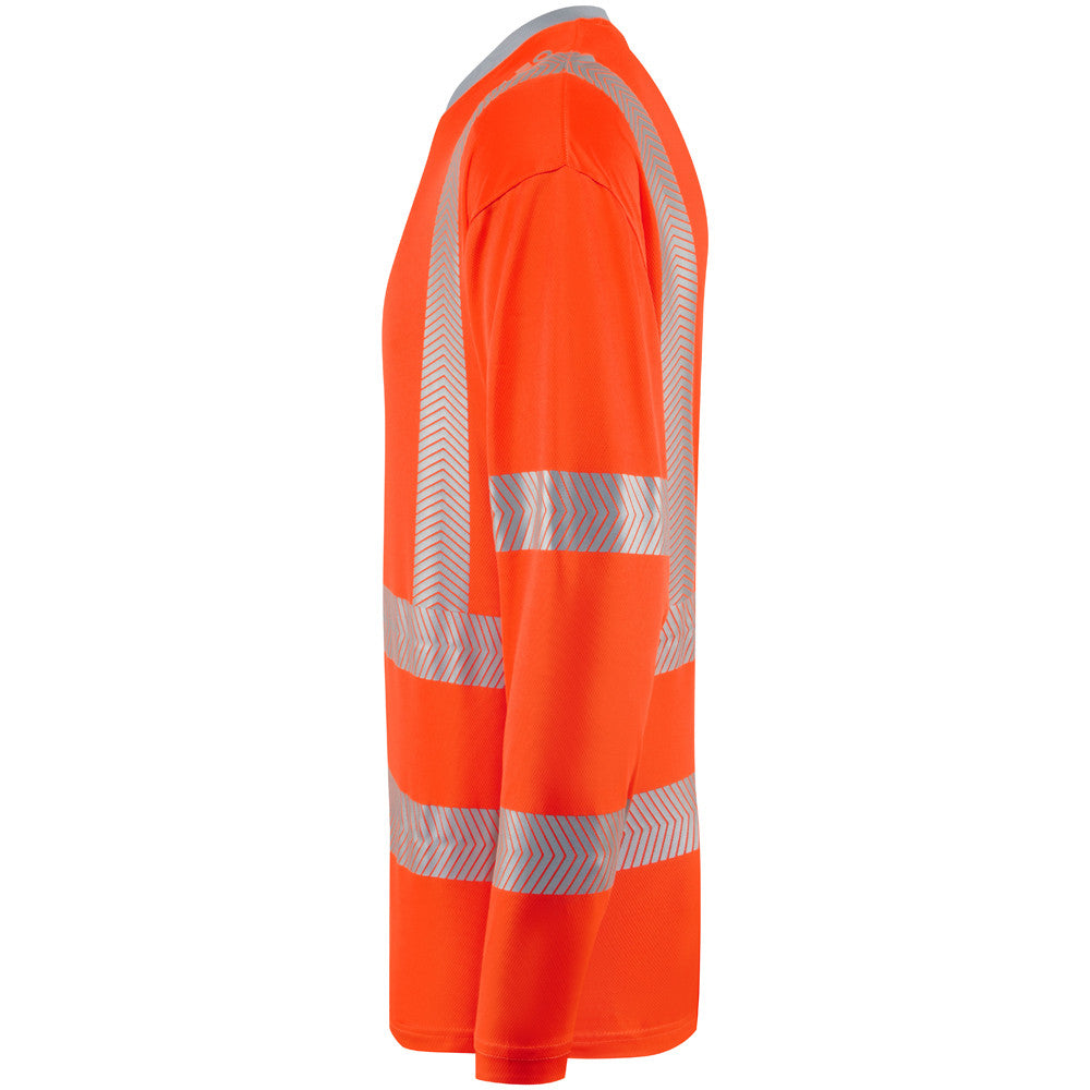 Leo Workwear Hi Vis Long Sleeve T-Shirt Class 3 Orange or Yellow