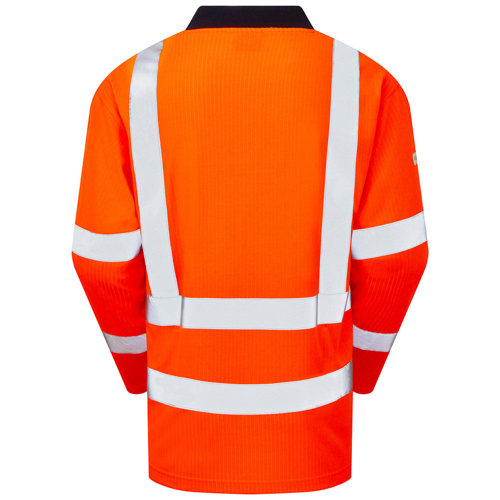 Leo Swimbridge Hi Vis Polo Shirt Class 3 Yellow or Railway Orange