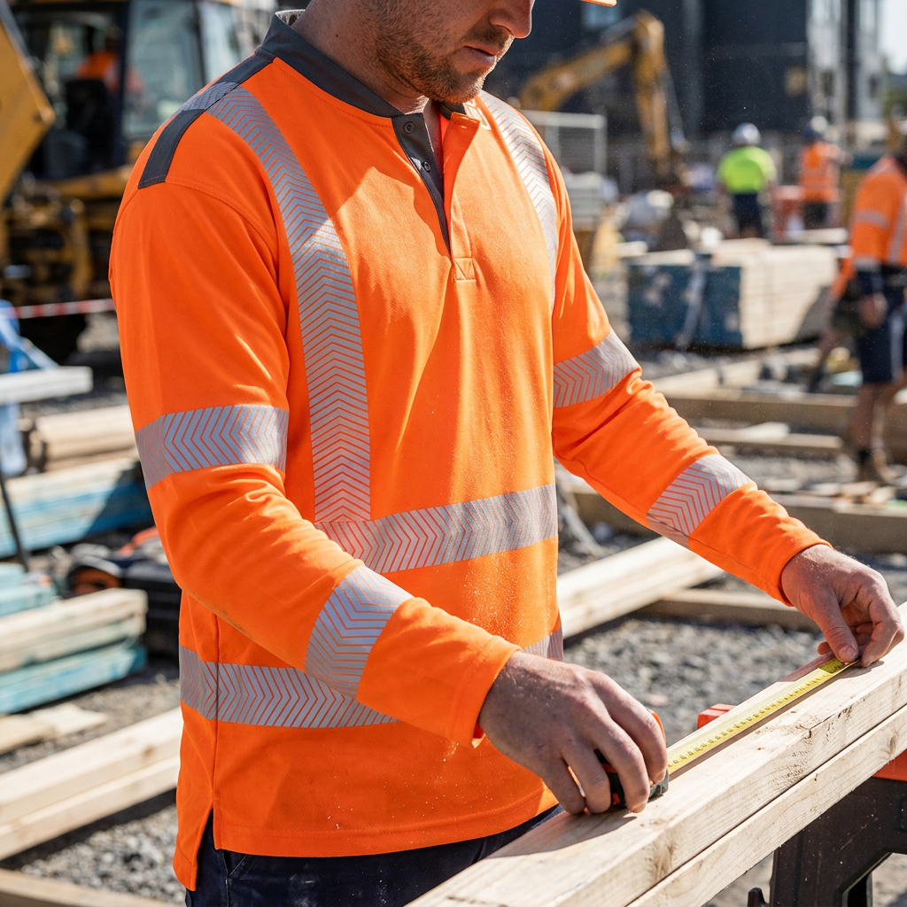 Leo Watermouth Hi-Vis COOLMAX Base Layer Long Sleeve T-Shirt ISO 20471