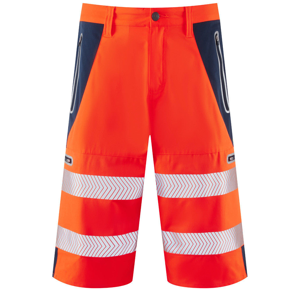 Leo Workwear Hi Vis Shorts ISO 20471 Class 1 EcoViz