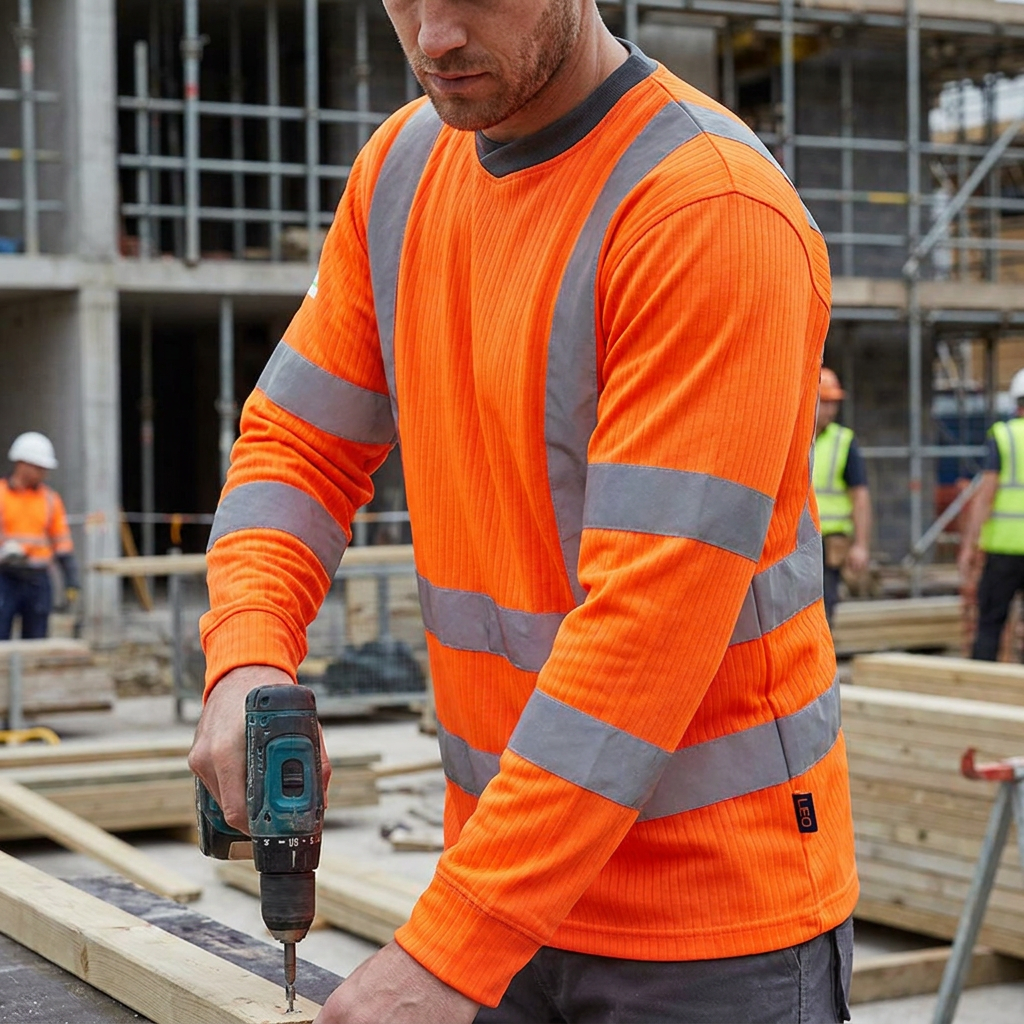 Leo Workwear Hi Vis T-Shirt Class 3 Rail Bamboo