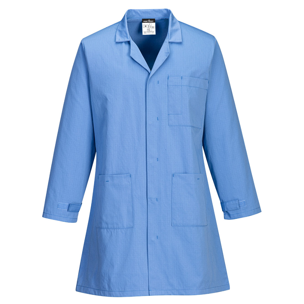 light blue lab coat