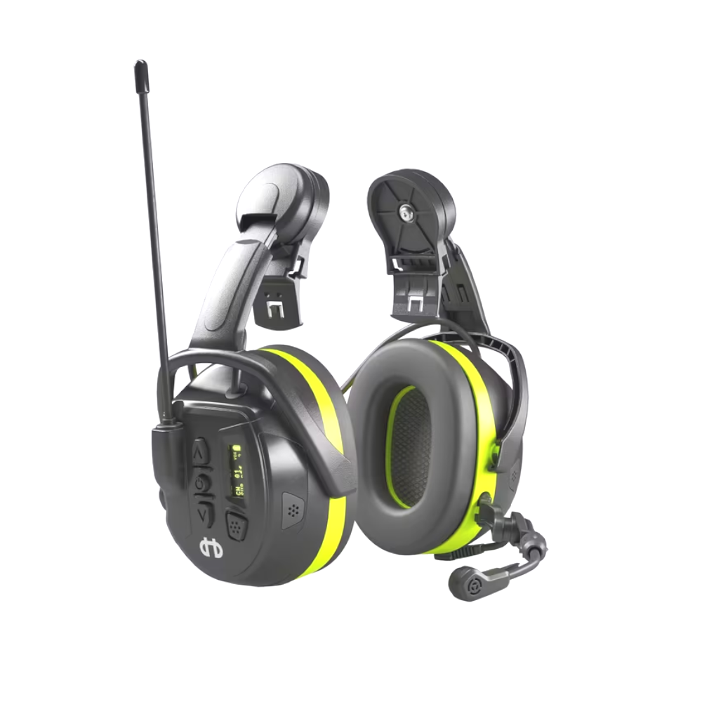LOCAL 446 Helmet Mount Two-Way Communication Ear Muffs