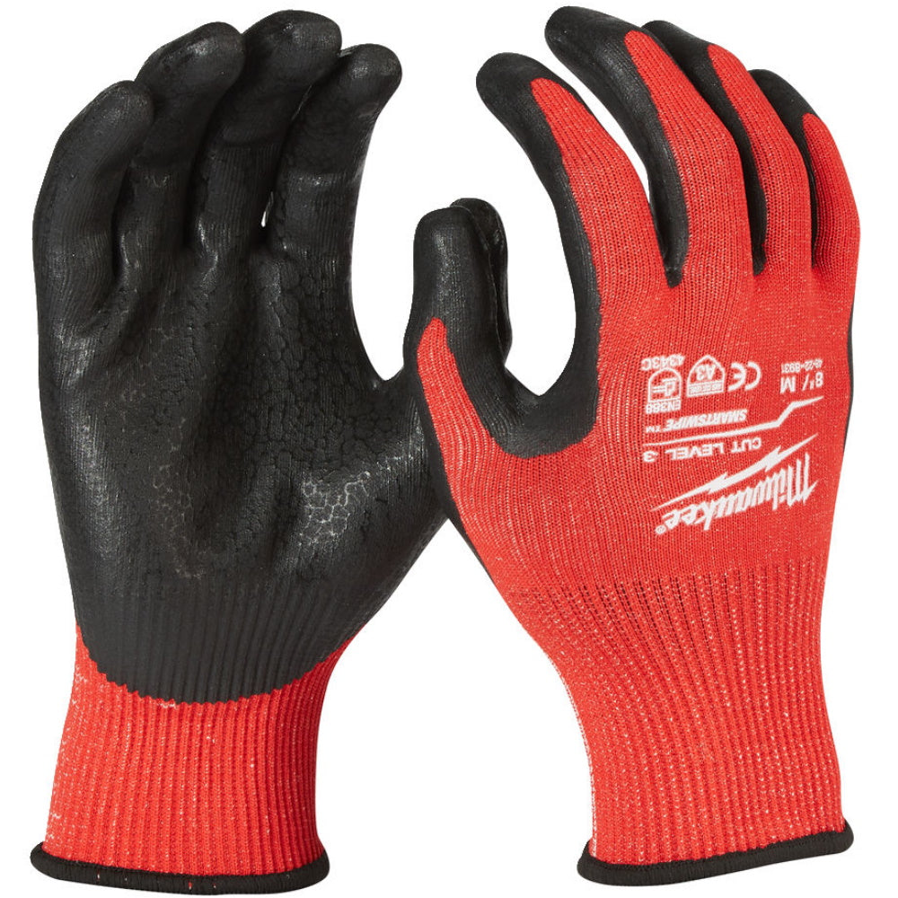 Milwaukee Cut C Gloves SMARTSWIPE Touchscreen Nitrile Safety Work Gloves