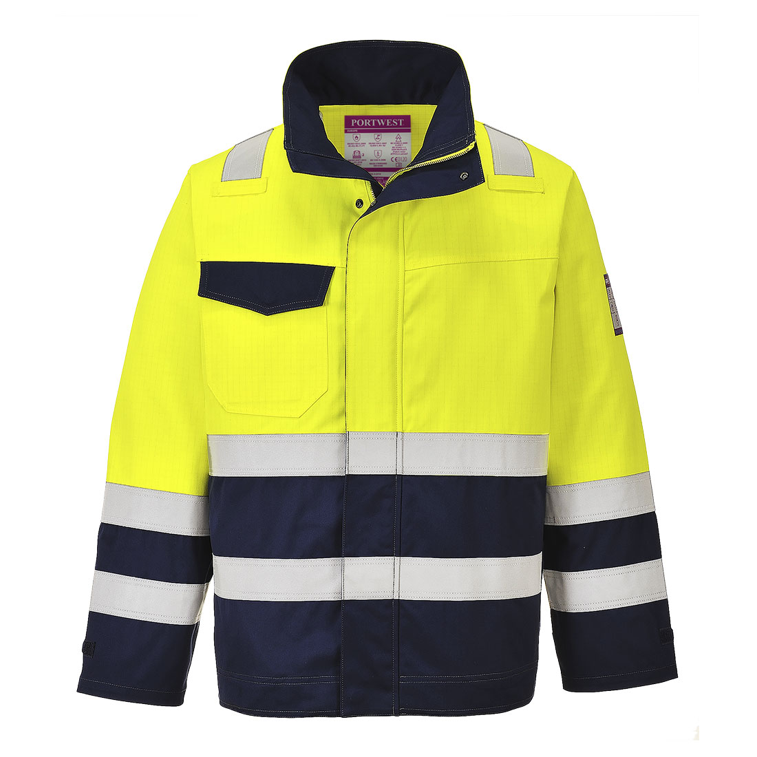 Portwest Modaflame Hi Vis Jacket Heat Resistant Workwear