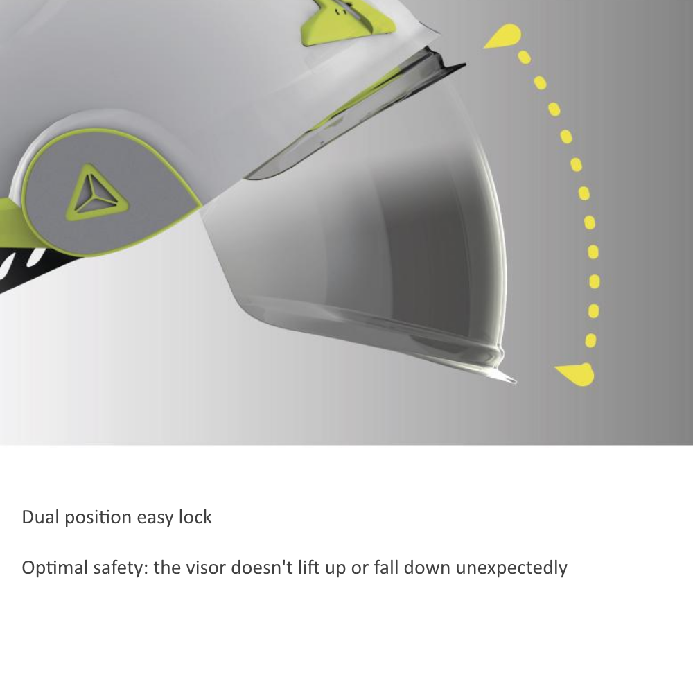 Delta Plus ONYX2 BLANC Arc Flash Helmet with Integrated Face Shield
