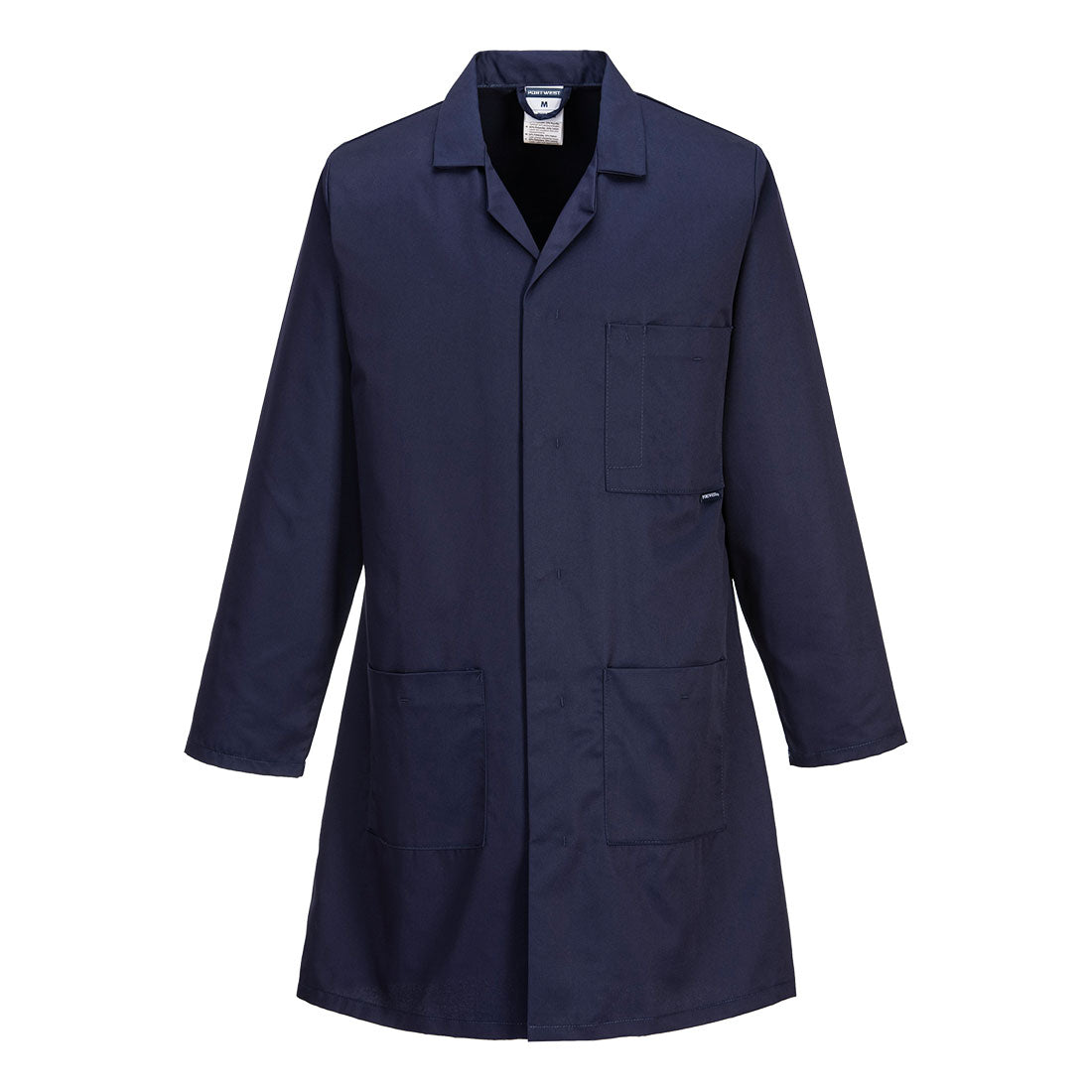 Portwest Lab Coat Polycotton White Standard Medical Workwear