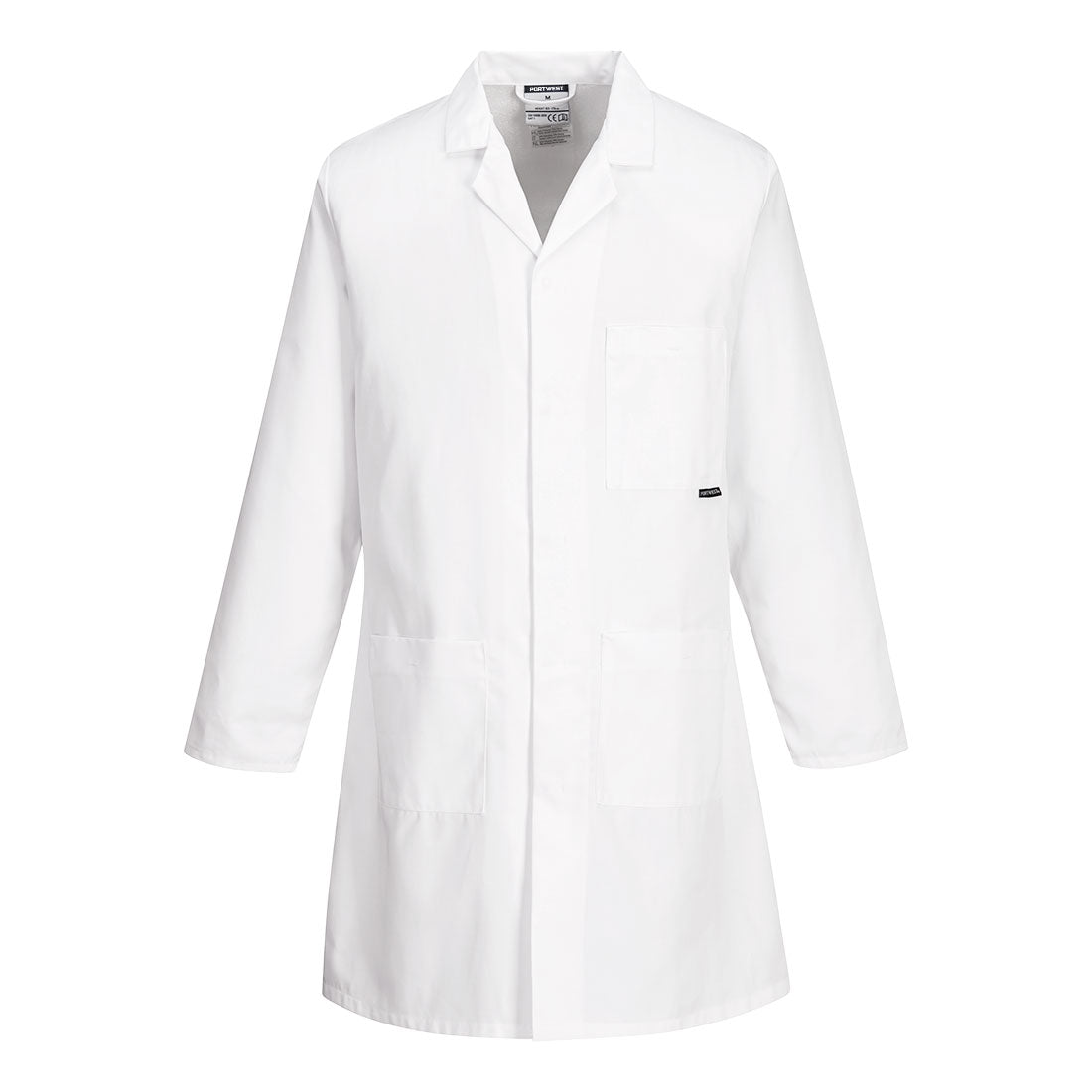 Portwest Lab Coat Polycotton Kingsmill White Medical Workwear