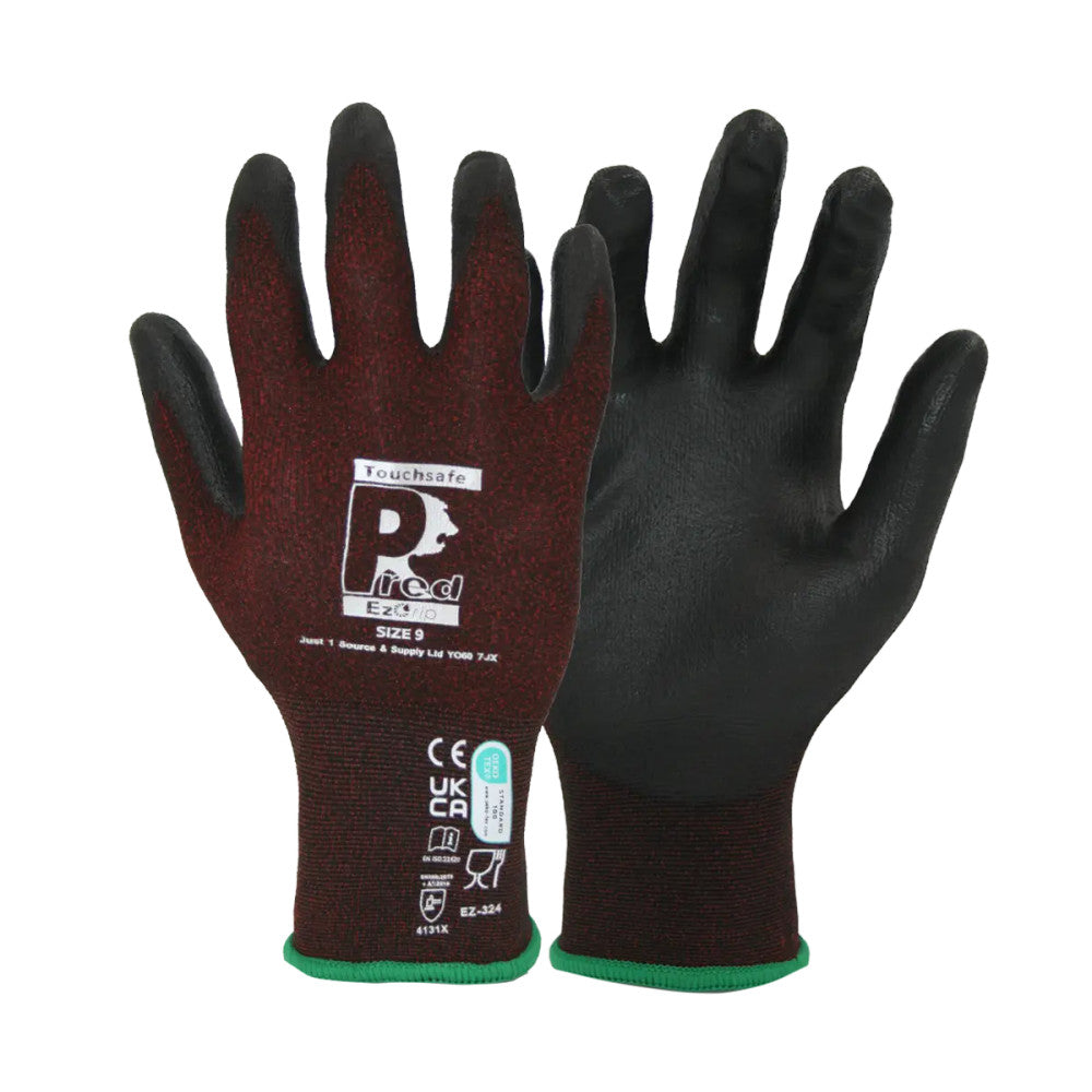 Predator EZ-Grip Touchscreen Work Gloves EN388 Rated
