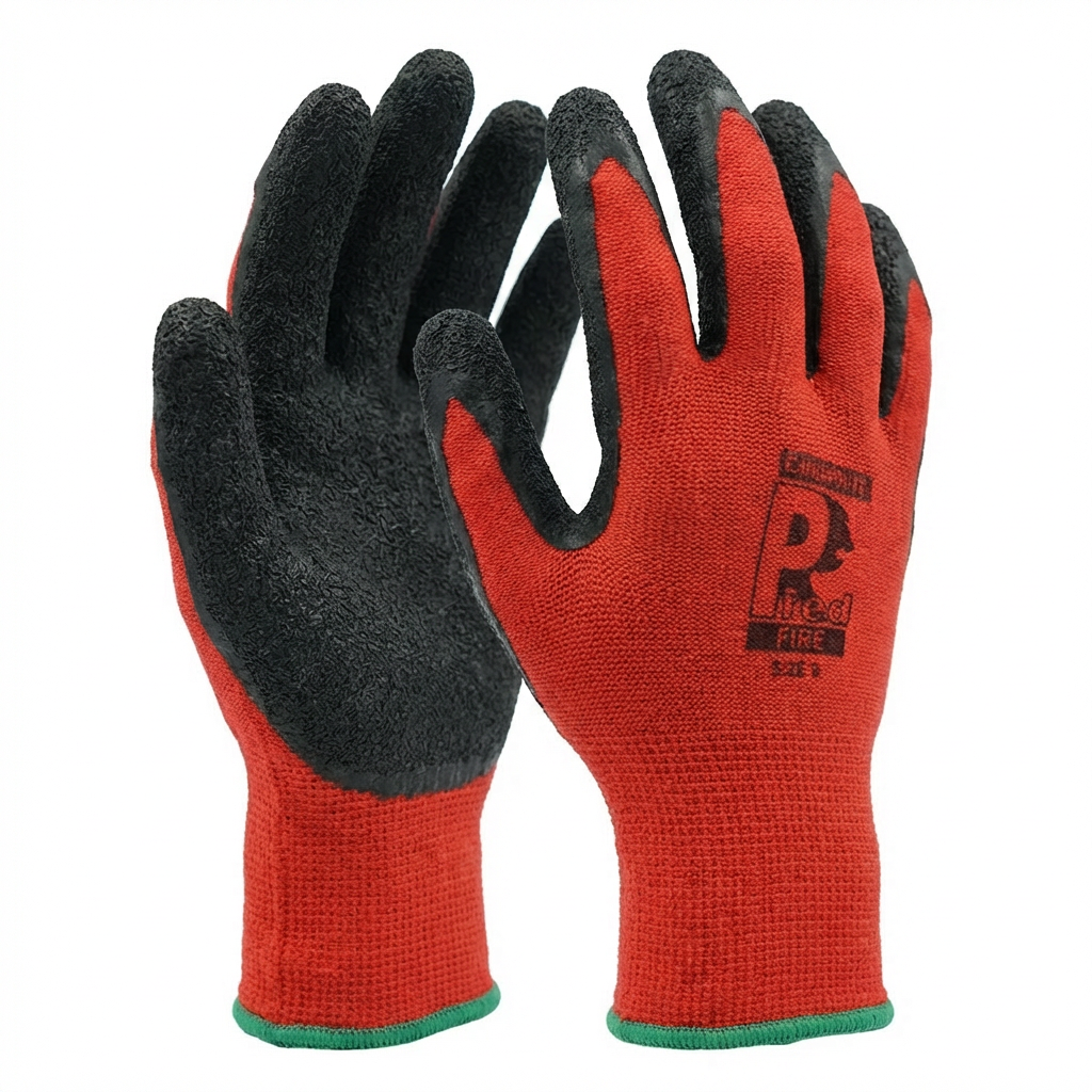 Predator Pred Fire Red Hi-Vis Latex Coated Gloves