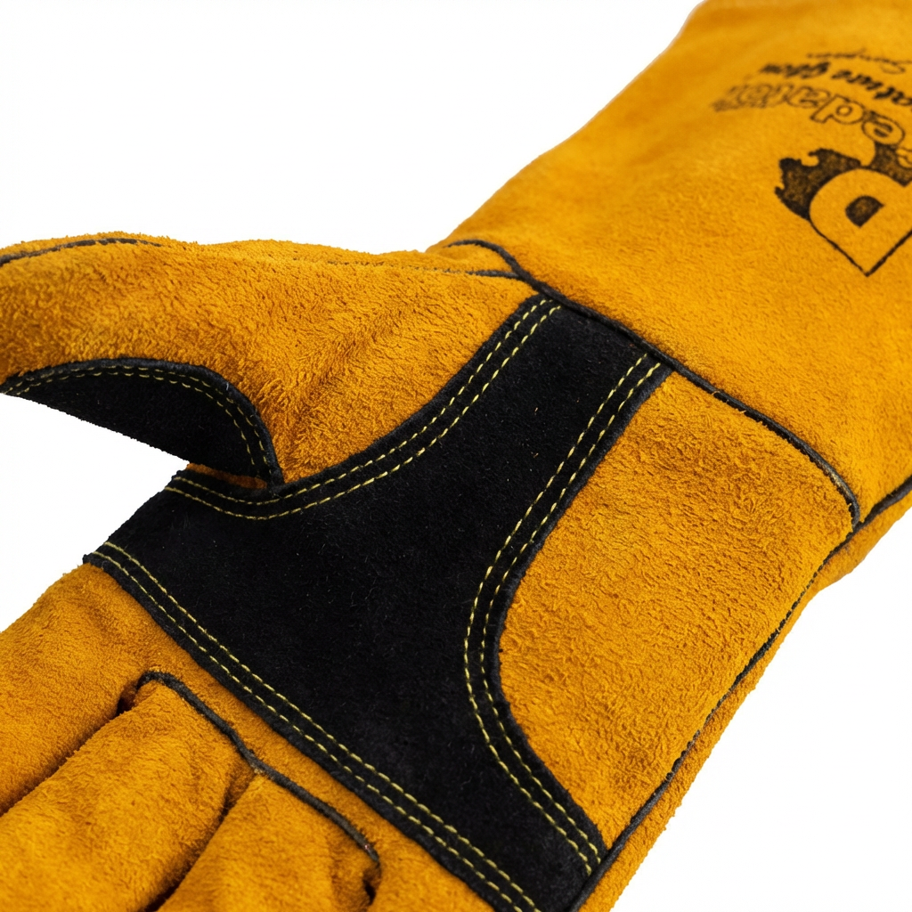 Predator Signature MIG Welding Gauntlet Gold Leather