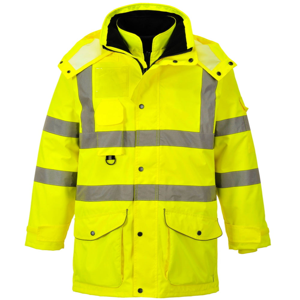 Combination Parka and Inner Jacket Waterproof and Breathable High Vis Coat