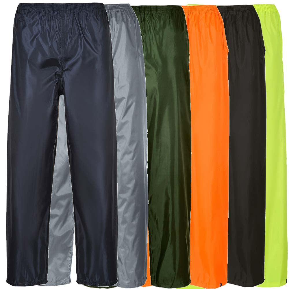 Portwest S441 Rain Trousers Waterproof PVC Coated Overtrousers