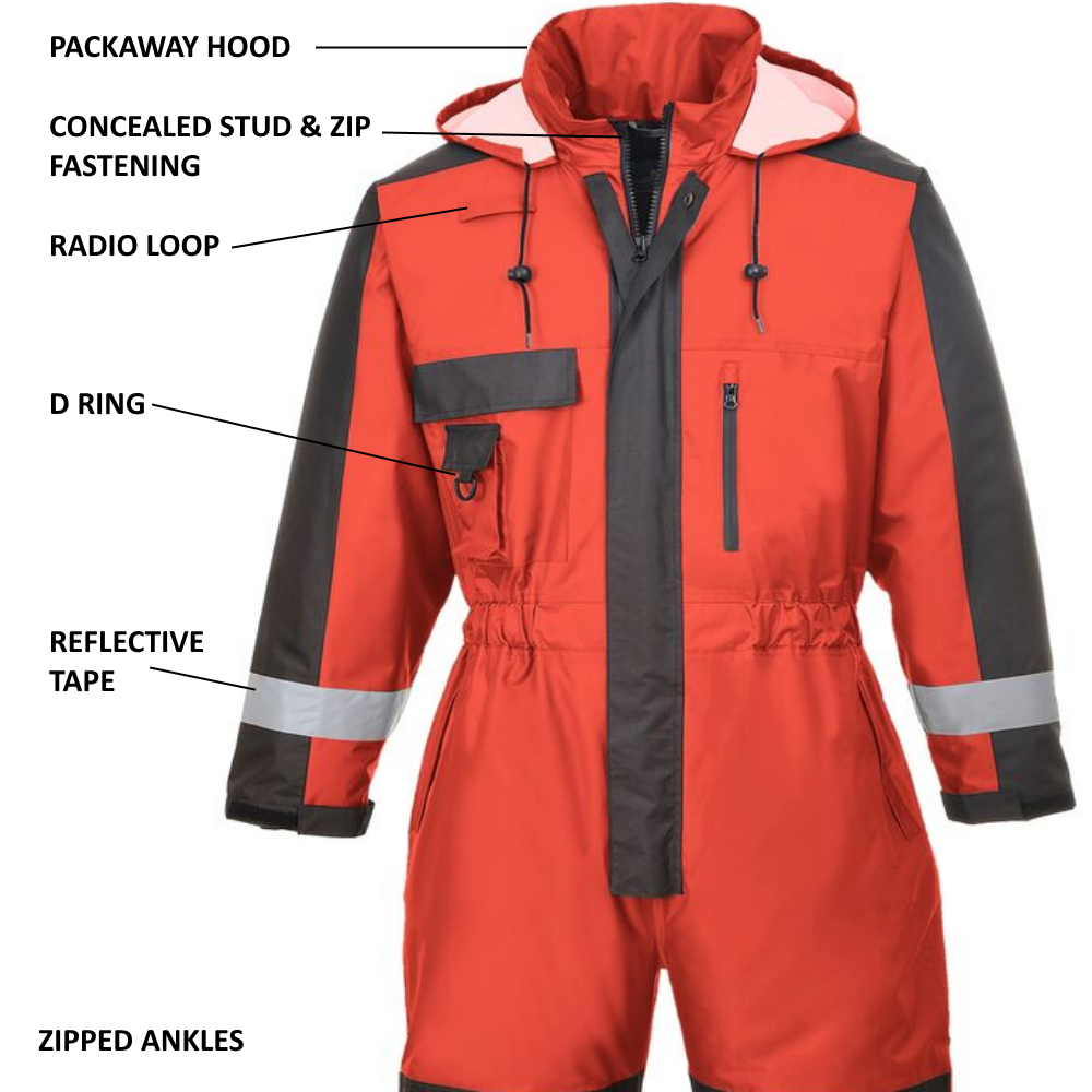 Portwest S585 Winter Coverall Waterproof Padded Cold Weather Protection