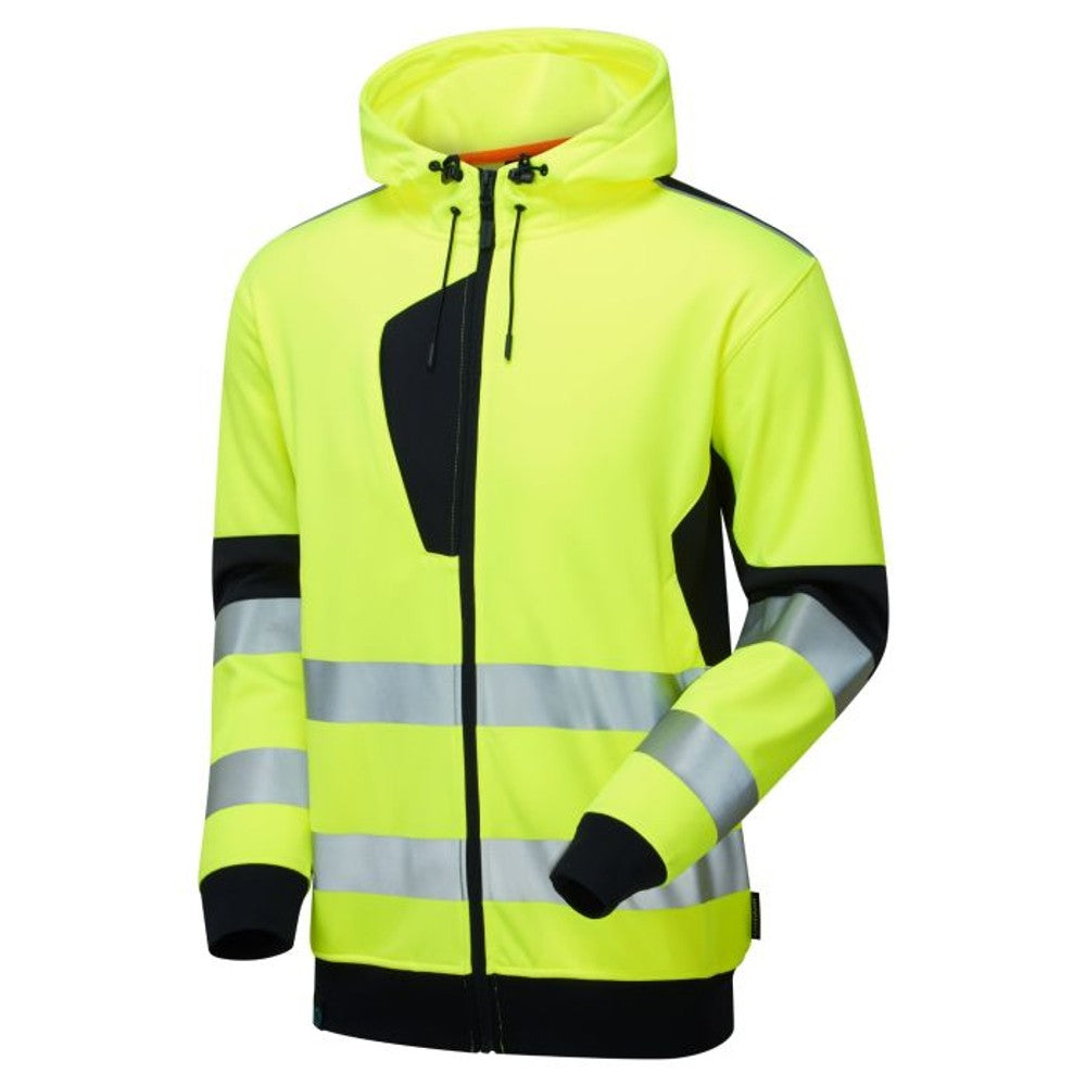 Supertouch Hi Vis Eco Zip Hoodie Yellow EN20471