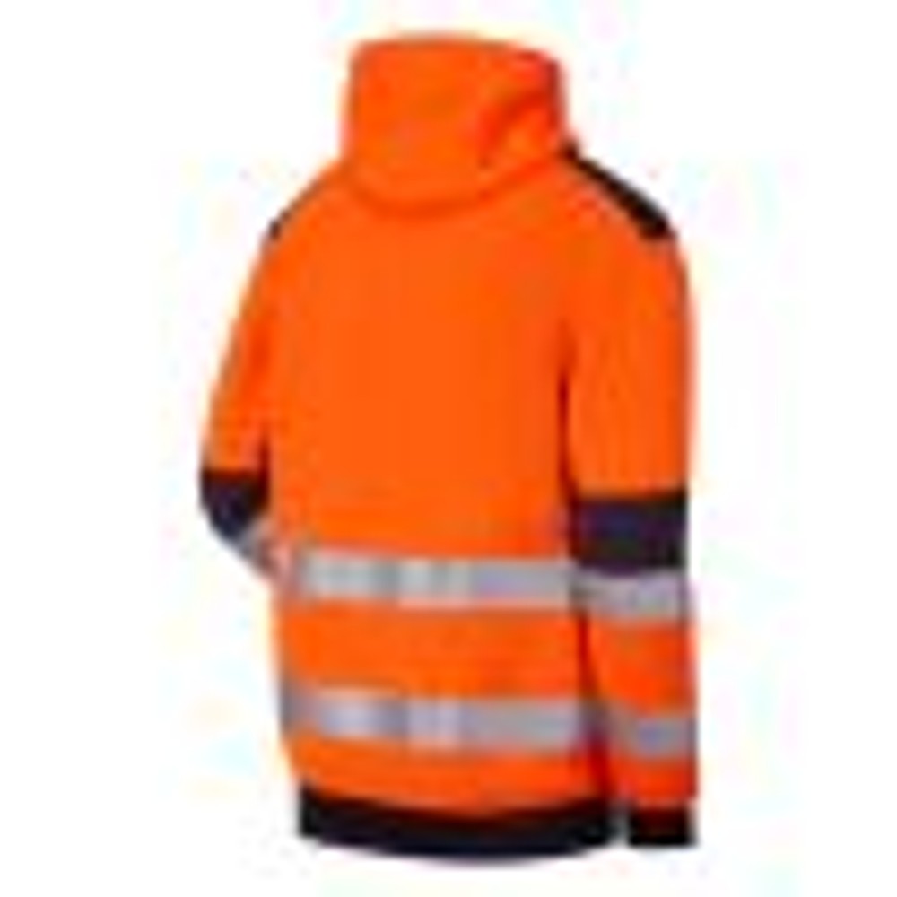 Supertouch Hi Vis Eco Zip Thru Hoodie Orange EN20471