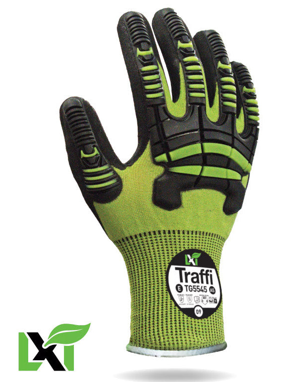 Traffi Cut E Impact Protection Gloves Nitrile TPR