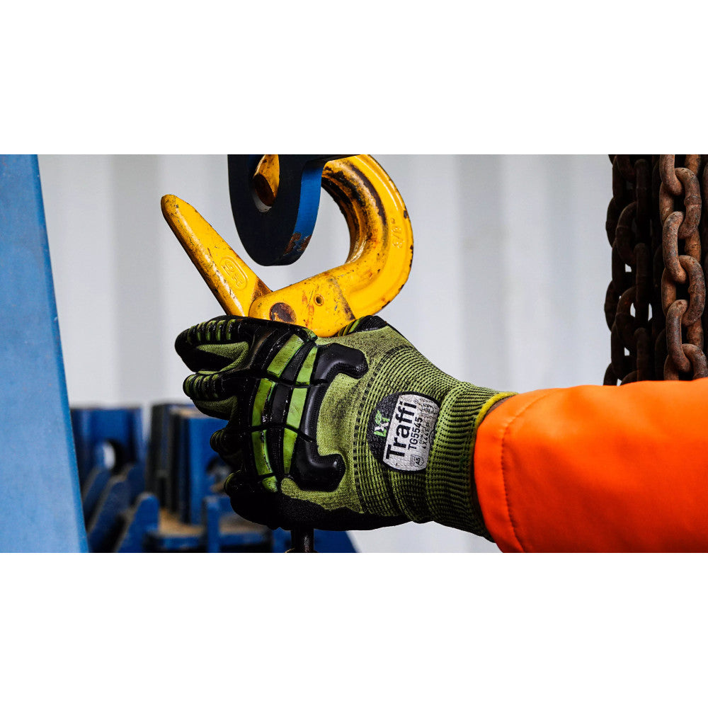Traffi Cut E Impact Protection Gloves Nitrile TPR
